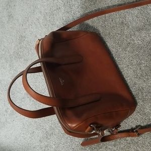 Fossil Sydney Satchel in Brown Leather